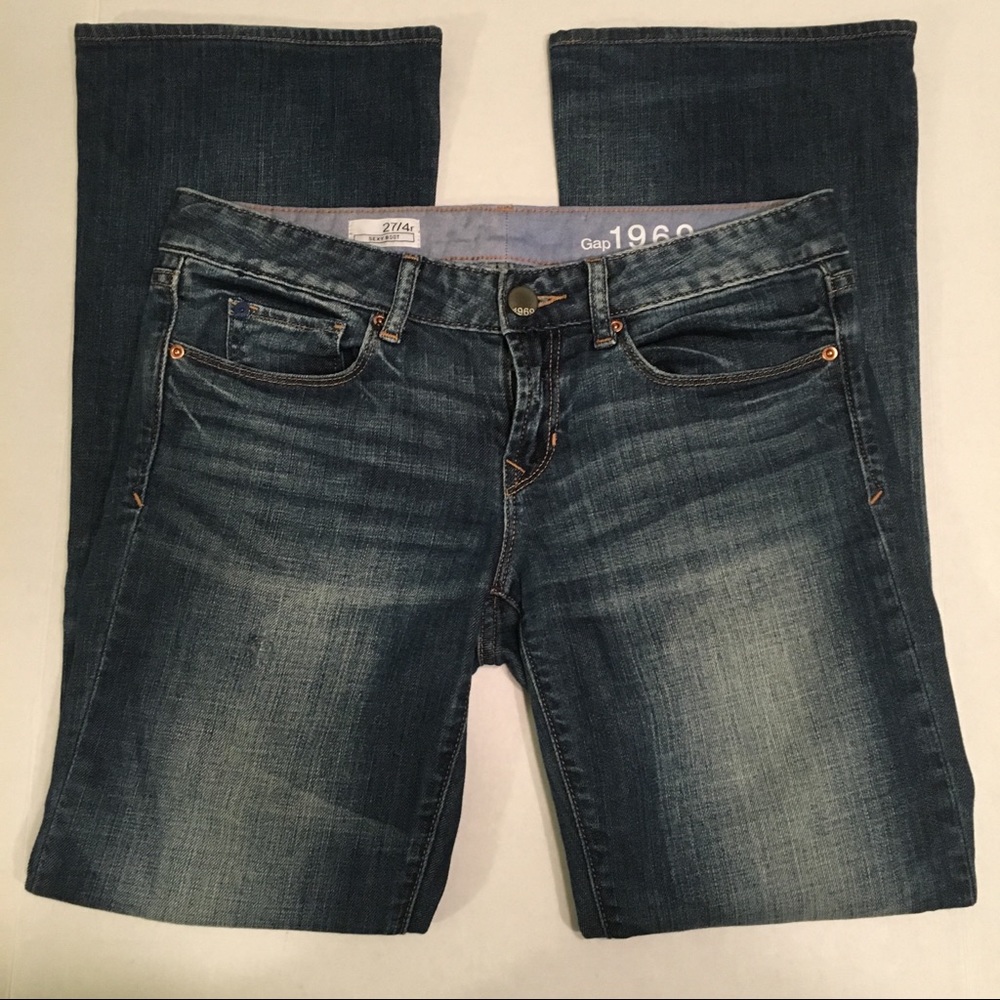 GAP Sexy Boot Distressed Jeans Size 27/4R